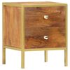 vidaXL Bedside Cabinet 40x35x50 cm Solid Mango Wood