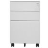 vidaXL Mobile File Cabinet Light Grey 39x45x60 cm Steel