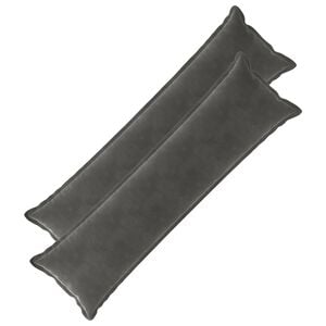 vidaXL Cushion with Pillow HOUTEN 2 pcs Dark Grey Velvet