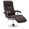 vidaXL TV Armchair Brown Faux Leather