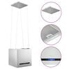 vidaXL Hanging Island Range Hood Touch Sensor LCD 37cm Stainless Steel