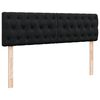 vidaXL Ottoman Bed with Mattress & LEDs Black Double Velvet