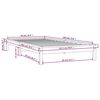 vidaXL Bed Frame without Mattress White Single Solid Wood