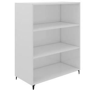 vidaXL Sideboard High Gloss White 69.5x32.5x90 cm Engineered Wood