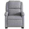 vidaXL Electric Stand up Recliner Chair Light Grey Fabric