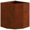 vidaXL Corner Planter Rusty 30 x 30 x 35 cm Weathering steel