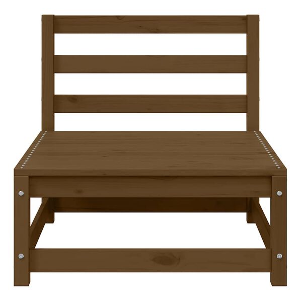 vidaXL Garden Middle Sofa Honey Brown Solid Wood Pine