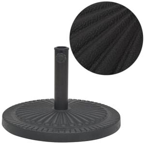 vidaXL Parasol Base | Black | Resin, Steel | 29 kg | Durable | Parasol Base