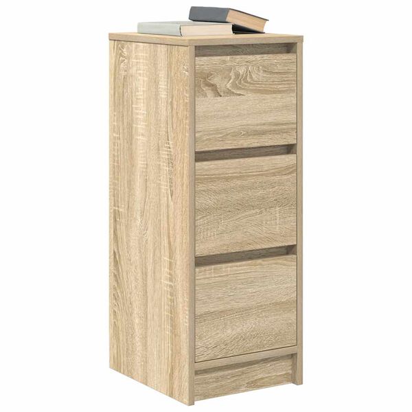 vidaXL Sideboard Sonoma Oak 29.5x34x76 cm Engineered Wood