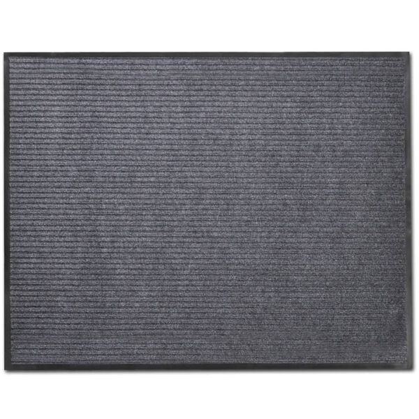vidaXL PVC Door Mats 2 pcs Grey 90x60 cm