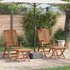 vidaXL Garden Dining Set 4 pcs Brown Solid Teak Wood