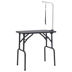 vidaXL Dog Grooming Table | Black and silver