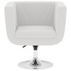 vidaXL Bar Chairs 2 pcs White Faux Leather
