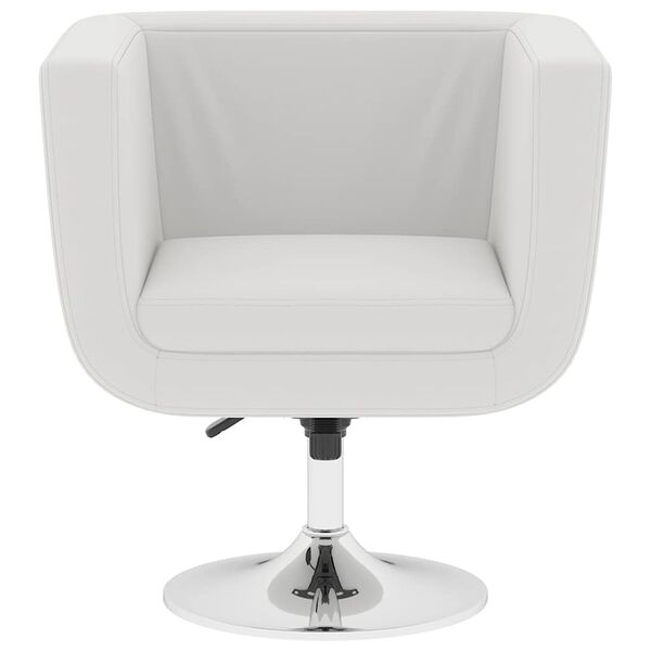 vidaXL Bar Chairs 2 pcs White Faux Leather