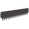 vidaXL Lawn Edging 10 pcs 103 x 25 cm metal Black