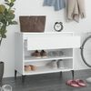 vidaXL Shoe Cabinet White 70x36x60 cm Engineered Wood