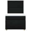 vidaXL Box Spring Bed with Mattress Black King Single Fabric