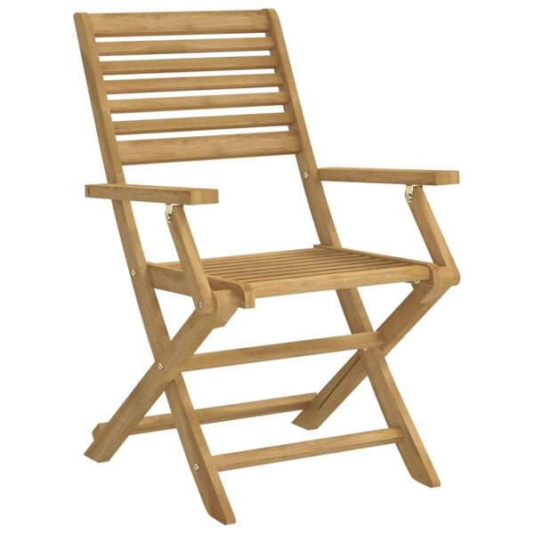 vidaXL Folding Garden Chairs 2 pcs 54.5x61.5x86.5 cm Solid Wood Acacia