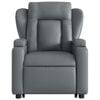 vidaXL Stand up Massage Recliner Chair Grey Faux Leather