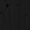 vidaXL Bed Headboard Black 140.5x4x100 cm Solid Pine Wood