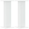 vidaXL Plant Stands 2 pcs White 30x30x80 cm Engineered Wood