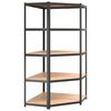 vidaXL 5-Layer Shelves 5 pcs Anthracite Steel&Engineered Wood