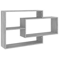 vidaXL Wall Shelf Grey Sonoma 104x20x58.5 cm Engineered Wood