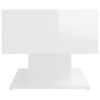 vidaXL Coffee Table High Gloss White 103.5x50x44.5 cm Engineered Wood