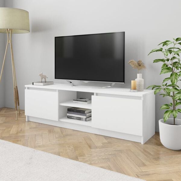 vidaXL TV Cabinet White 120x30x35.5 cm Engineered Wood