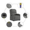 vidaXL Electric Stand up Massage Recliner Chair Dark Grey Fabric