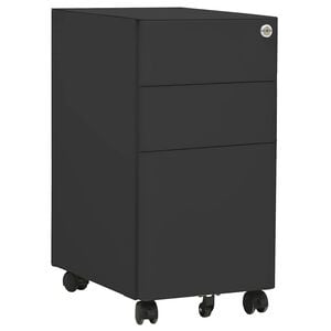 vidaXL Mobile File Cabinet Anthracite 30x45x59 cm Steel