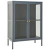 vidaXL Sideboard Anthracite 75x35x105 cm Steel and Glass