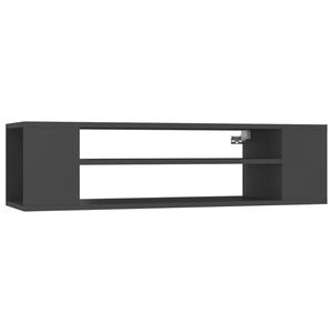 vidaXL TV Cabinet | Grey | Engineered wood | Medium | TV Cabinet | Rectangular