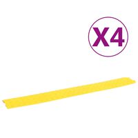 vidaXL Cable Protector Ramps 4 pcs 98.5 cm Yellow