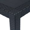 vidaXL Garden Table Anthracite 79x79x72 cm Plastic Rattan Look