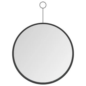 vidaXL Hanging Mirror | Black | Glass | 30 cm diameter | Minimalistic