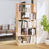 vidaXL Book Cabinet/Room Divider 80x25x163.5 cm Solid Wood Pine