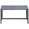 vidaXL Coffee Table Anthracite 70x40x38 cm Poly Rattan