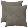 vidaXL Cushion Cover 2 pcs HEERLEN Light Grey 45 x 45 cm Velvet