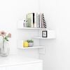 vidaXL Wall Corner Shelf White 40x40x50 cm Engineered Wood