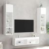 vidaXL 6 Piece TV Wall Units with LED White Engineered Wood