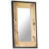 vidaXL Mirror 80x50 cm Solid Mango Wood