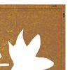 vidaXL Garden Wall Decoration 55x55 cm Corten Steel Maple Leaf Design