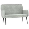 vidaXL Bench Light Grey 108x79x79 cm Velvet