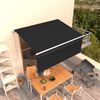 vidaXL Manual Retractable Awning with Blind 3,5x2,5m Anthracite