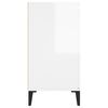 vidaXL Sideboard High Gloss White 102x35x70 cm Engineered Wood