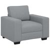 vidaXL 3 Piece Sofa Set with Cushions&nbsp;Light Grey Fabric