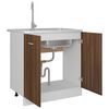 vidaXL Sink Bottom Cabinet Lyon Brown Oak 80x46x81.5 cm Engineered Wood