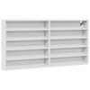 vidaXL Vitrine Cabinet White 100x8,5x50 cm Engineered Wood
