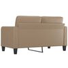 vidaXL 2-Seater Sofa Cappuccino 140 cm Faux Leather